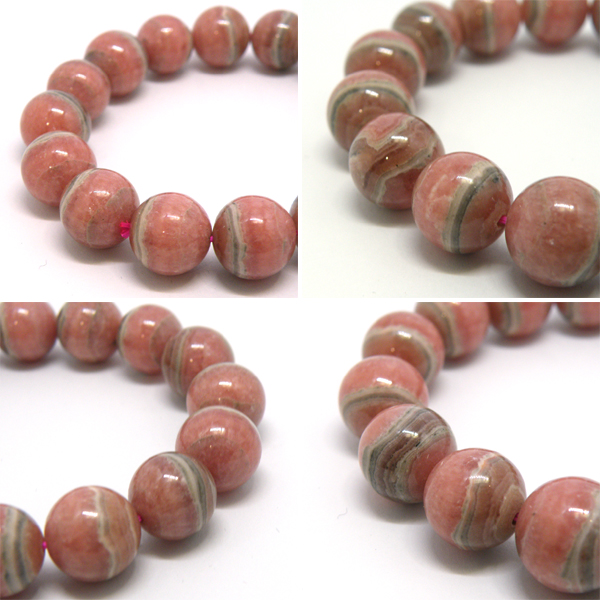 ロードクロサイト/インカローズ(Rhodochrosite)天然石ビーズ 販売
