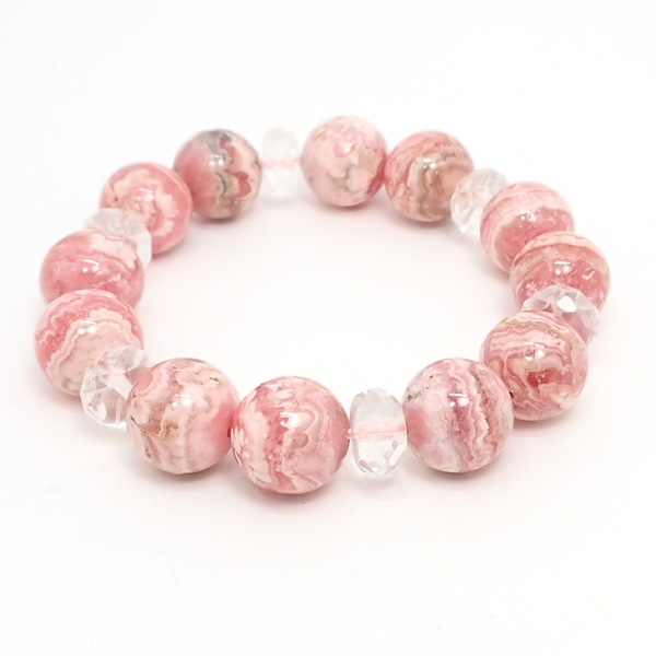 ロードクロサイト/インカローズ(Rhodochrosite)天然石ビーズ 販売