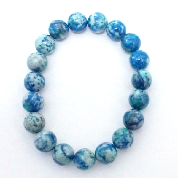 アズライトイングラナイト/シリカ(Azurite in granite)天然石ビーズ 販売