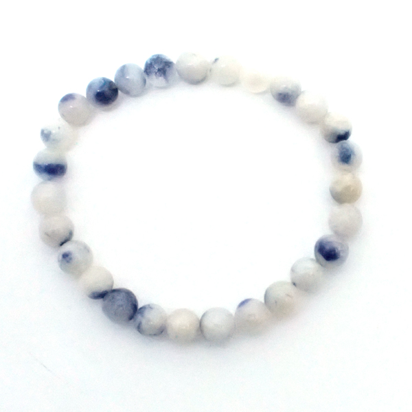 デュモルチェライトインクォーツ(Dumortierite in quartz)天然石ビーズ 販売